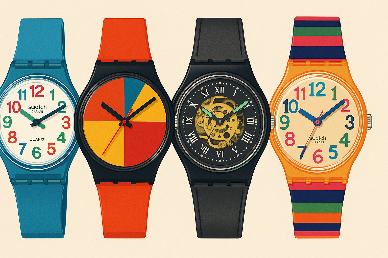 swatch orologi anni ottanta novanta